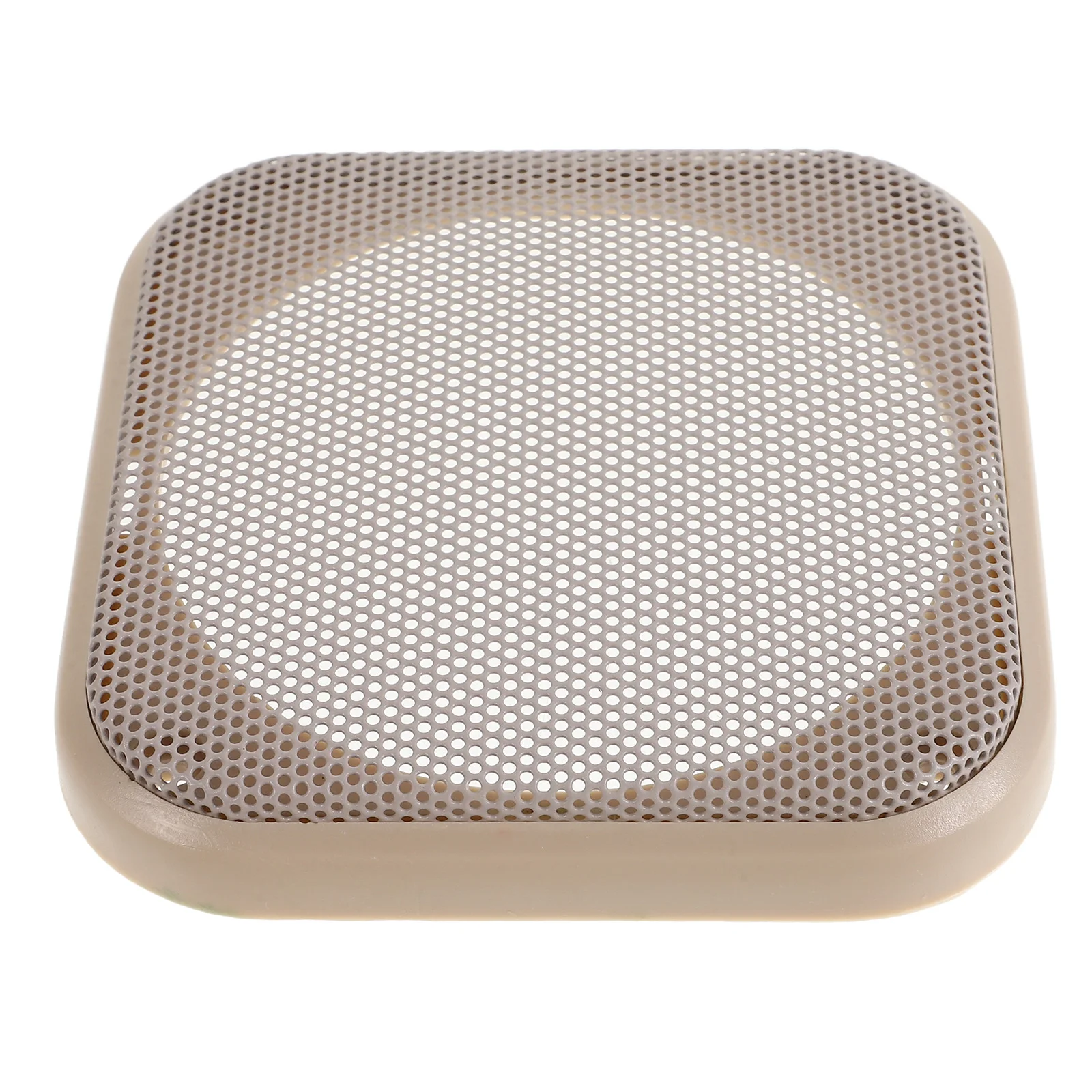 

Square Grill Cover 4 Inch Car Horn Mesh Protector Beige RV Dash Subwoofer Audio Dust Case Vehicle Speaker Protection Net Car