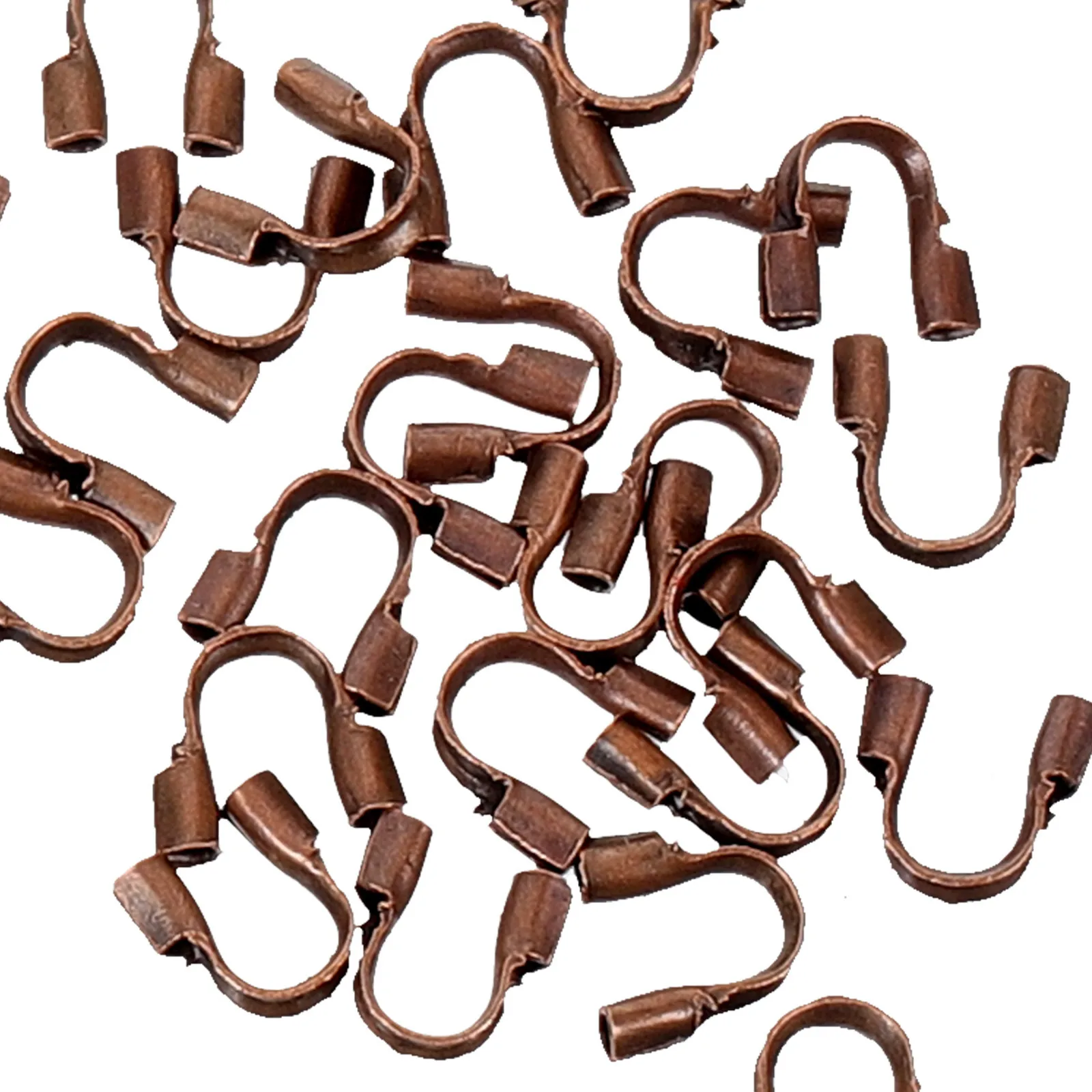 

600Pcs DIY Jewelry Making Crimp Beads U Shaped Wire Guards Metal Accessories for Necklace Bracelet Earring Crafts