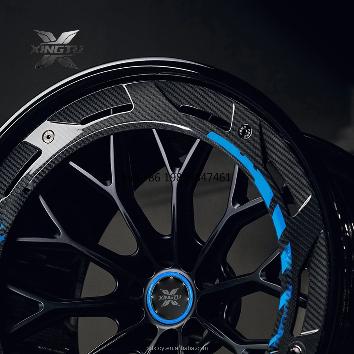 

New Condition 18-24 Inch Carbon Fiber Forged Alloy Wheels 5x120/5x112/5x114.3 Passenger Car Tyres 35mm Aluminum Material