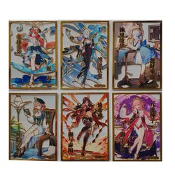 Goddess Story Genshin Impact Yae Miko Kamisato Ayaka Yae Miko Anime Characters Metal Cards Game Collection Boys Birthday Gifts