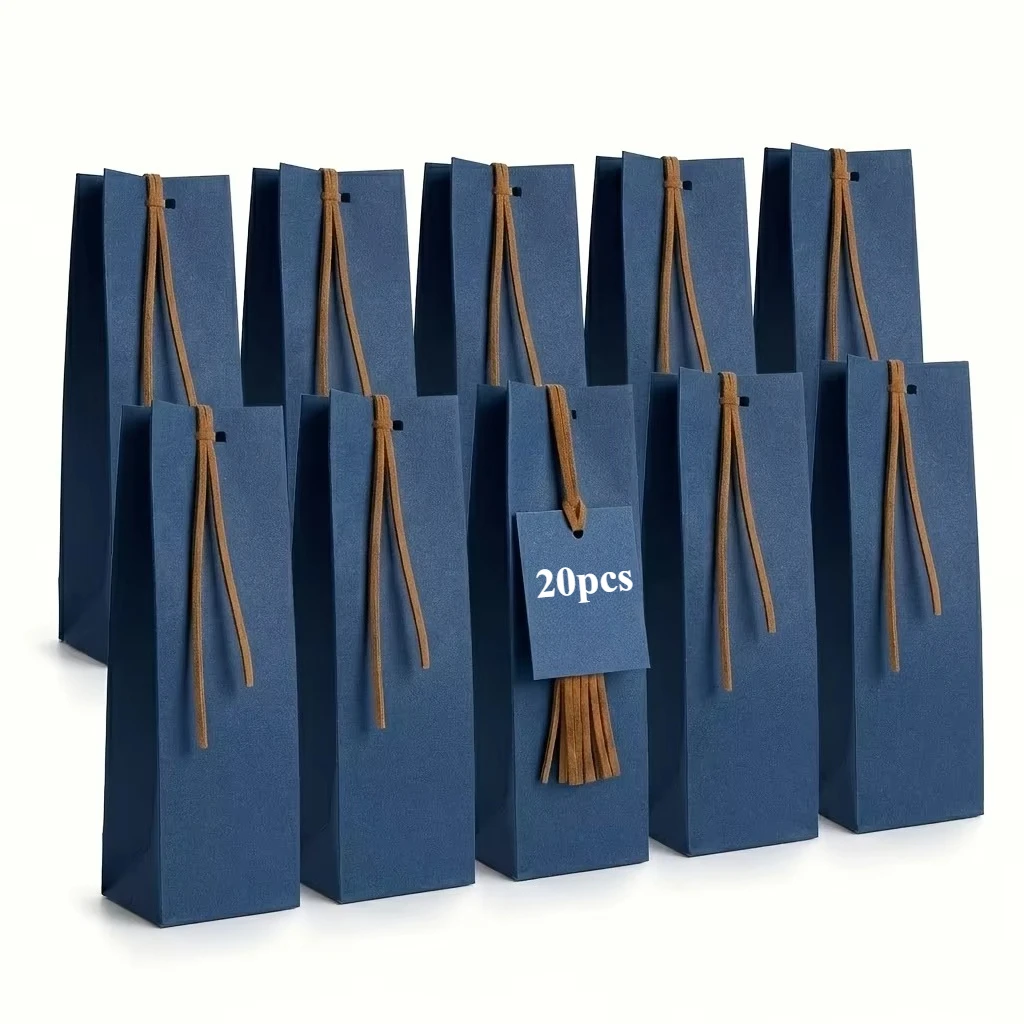20 Stück Kleine Geschenkboxen, Elegante Kleine Boxen mit Seilen, Geeignet für Hochzeiten, Geburtstage, Feiern, Weihnachten, Halloween