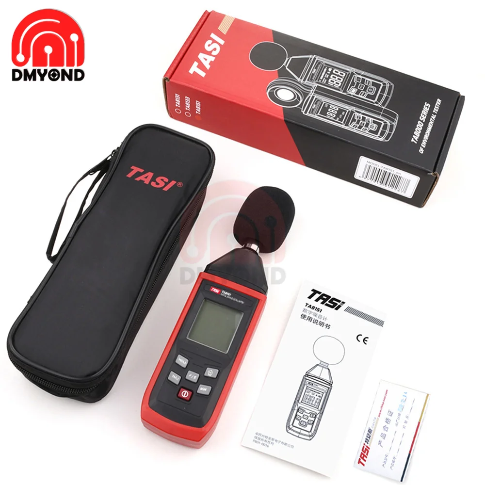 

TA8151 Handheld Digital Meter Noise Tester Sound Detector Decibel Monitor 30-130dB Audio Measuring Instrument Alarm Noise Tester