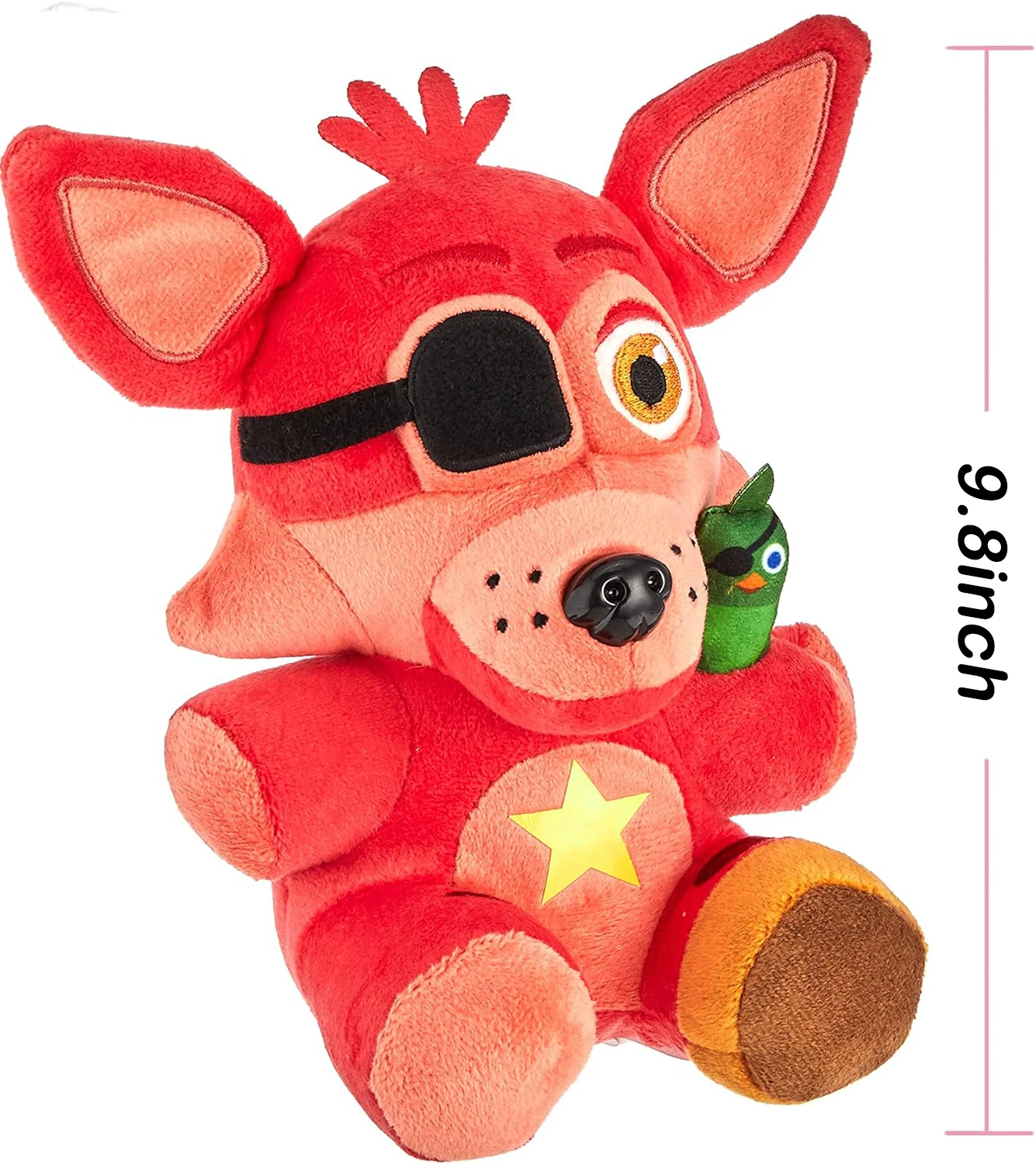 دمية ريد فوكس آند جرين بيرد من القطيفة مقاس 9.8 بوصة قابلة للتجميع من القطيفة هدية عيد ميلاد فكرة محشوة بلوشي للأطفال والكبار لعبة أنيمي