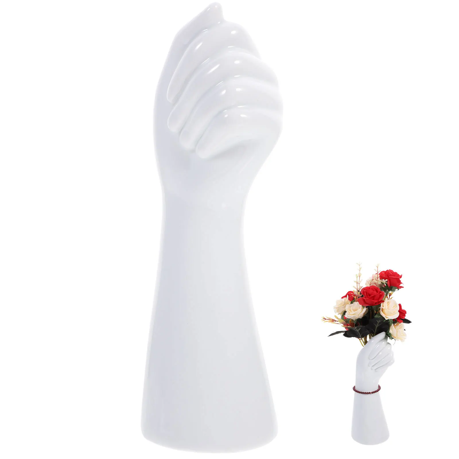 Ceramic Arm Body Shaped Vase Creative Flower Arranging Vase Highlight Charm of Building Birthday Housewarming Gift