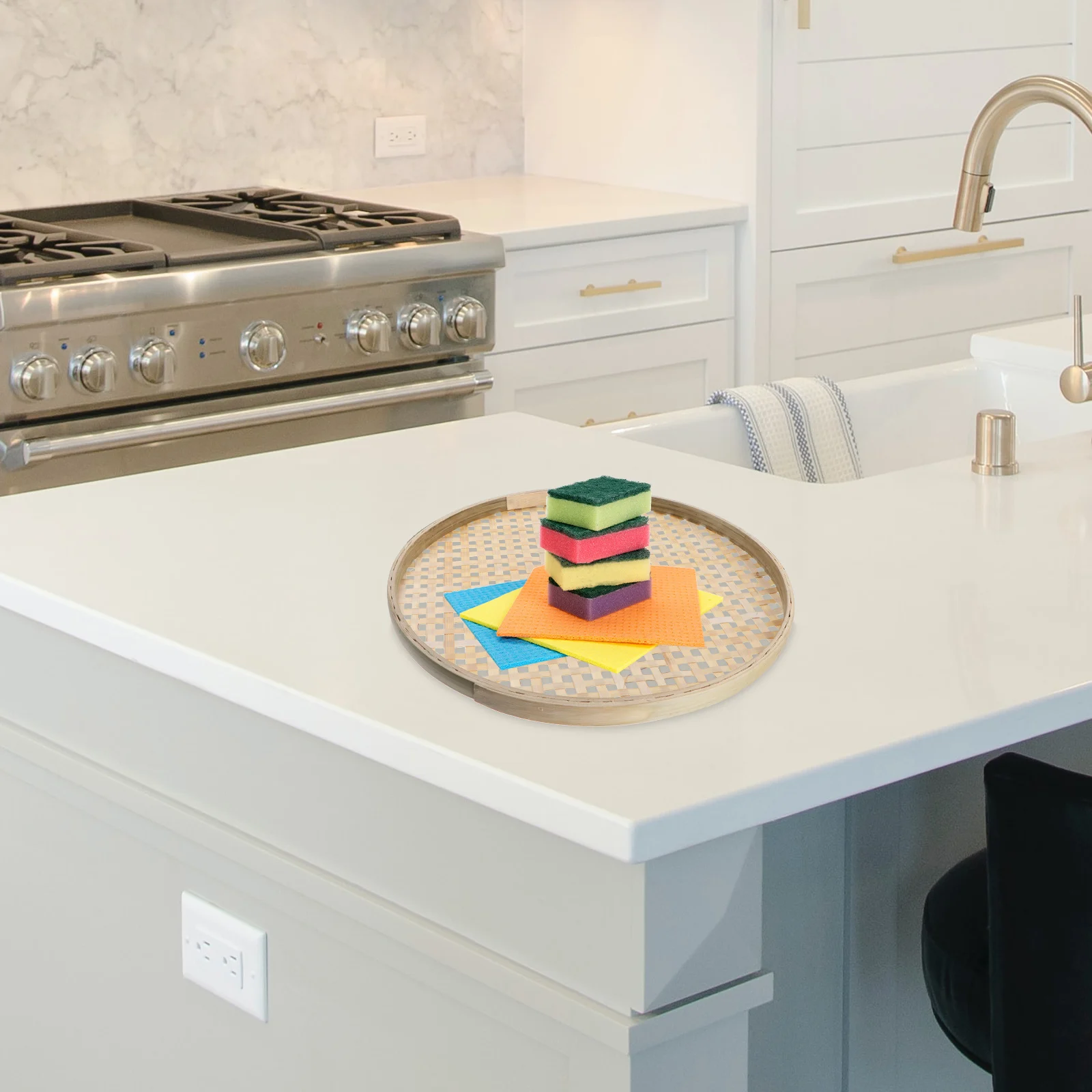 

Bamboo Weaving Sieve Steamer Drying Basket Kitchen Strainer Multi-Use Storage Container Material Home Decor Organizer