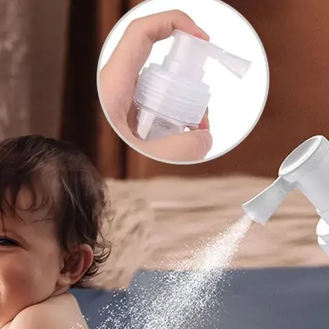 Atomizador de polvo de 140ml, botella pulverizadora de viaje, dispensador de loción y emulsión de talco, contenedor giratorio, accesorios de salón