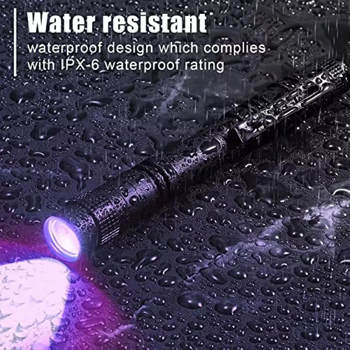 Mini Portable UV / White Flashligh Ultraviolet Black Light Torch Use AAA Battery with Pen Clip Waterproof Medical Examination