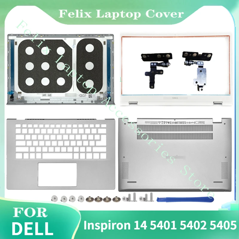 

NEW Original For Dell Inspiron 14 5401 5402 5405 Laptop LCD Back Cover/Palmrest Upper/Bottom Case Top Hinges Silver 0WK1KG