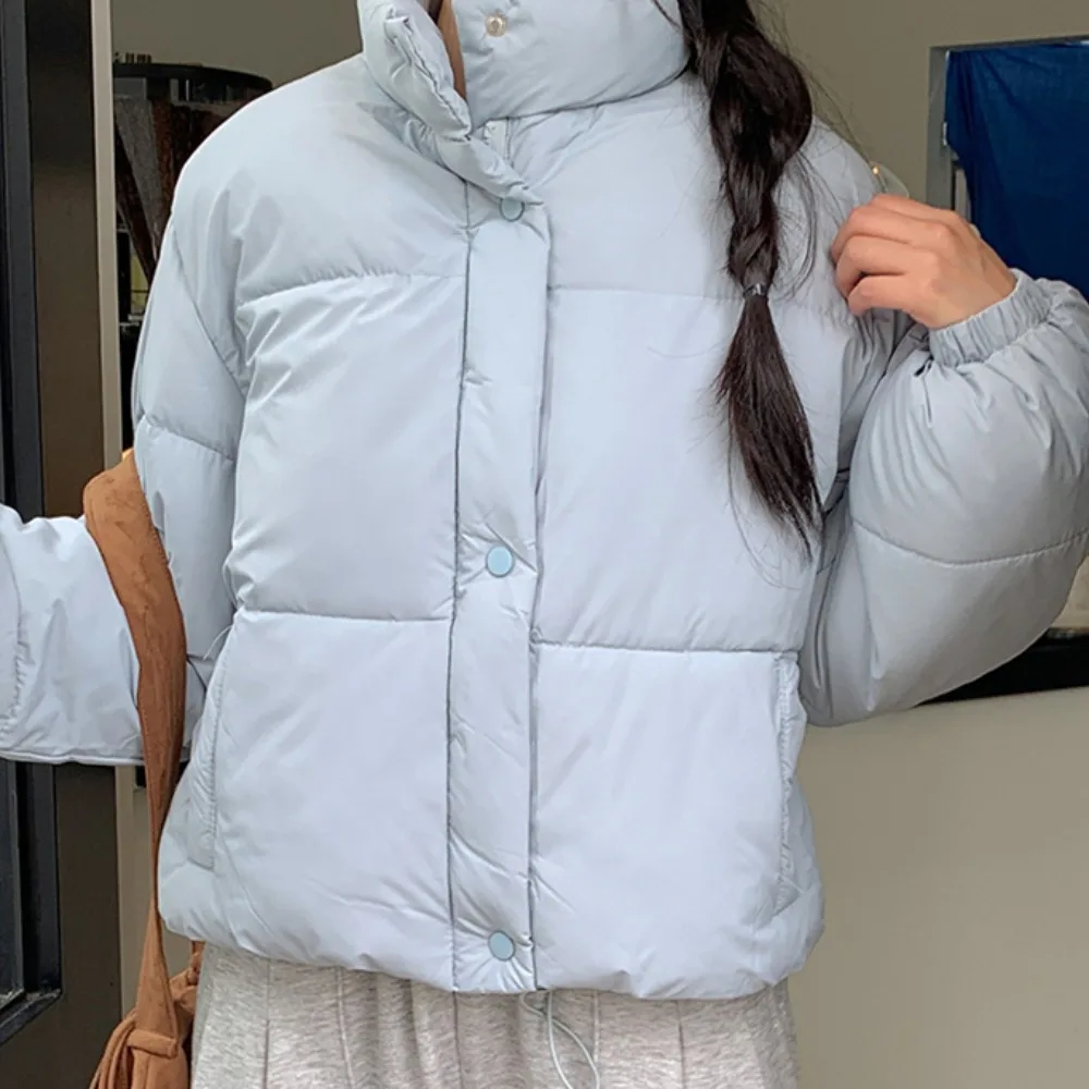 Chique outono inverno ort Thiened algodão jaet feminino doce sle gola solta ajuste tamanho pequeno amigável casaco de moda