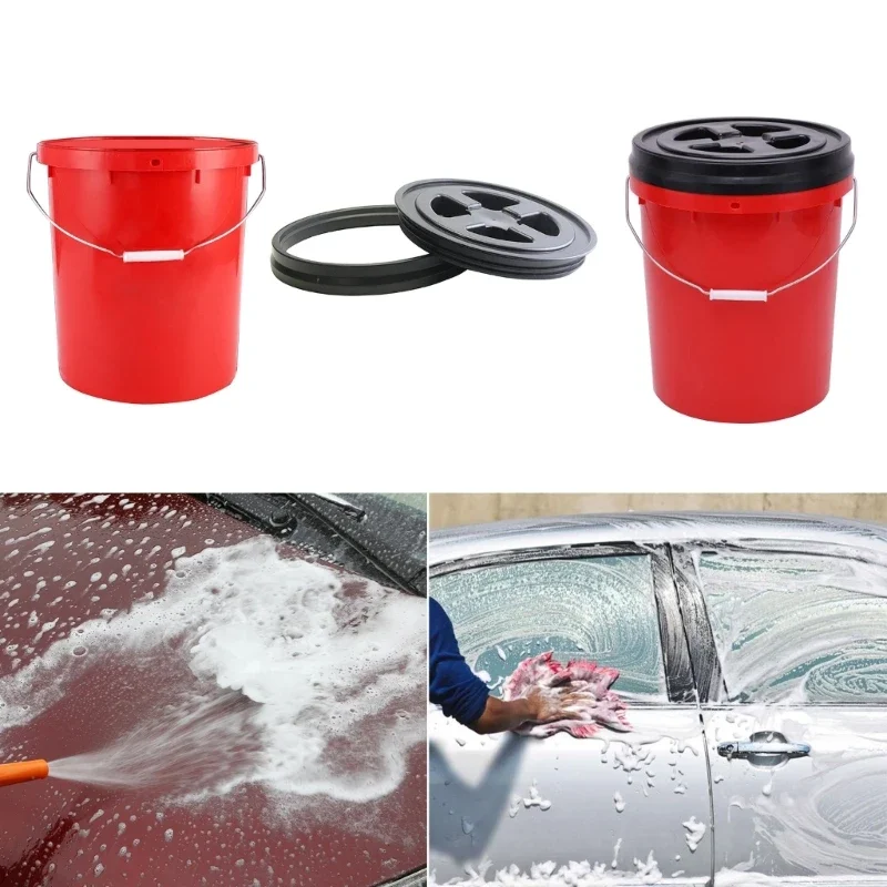 Car Cleaning Bucket with/without Lid Removable Car Wash Bucket for Home Washing