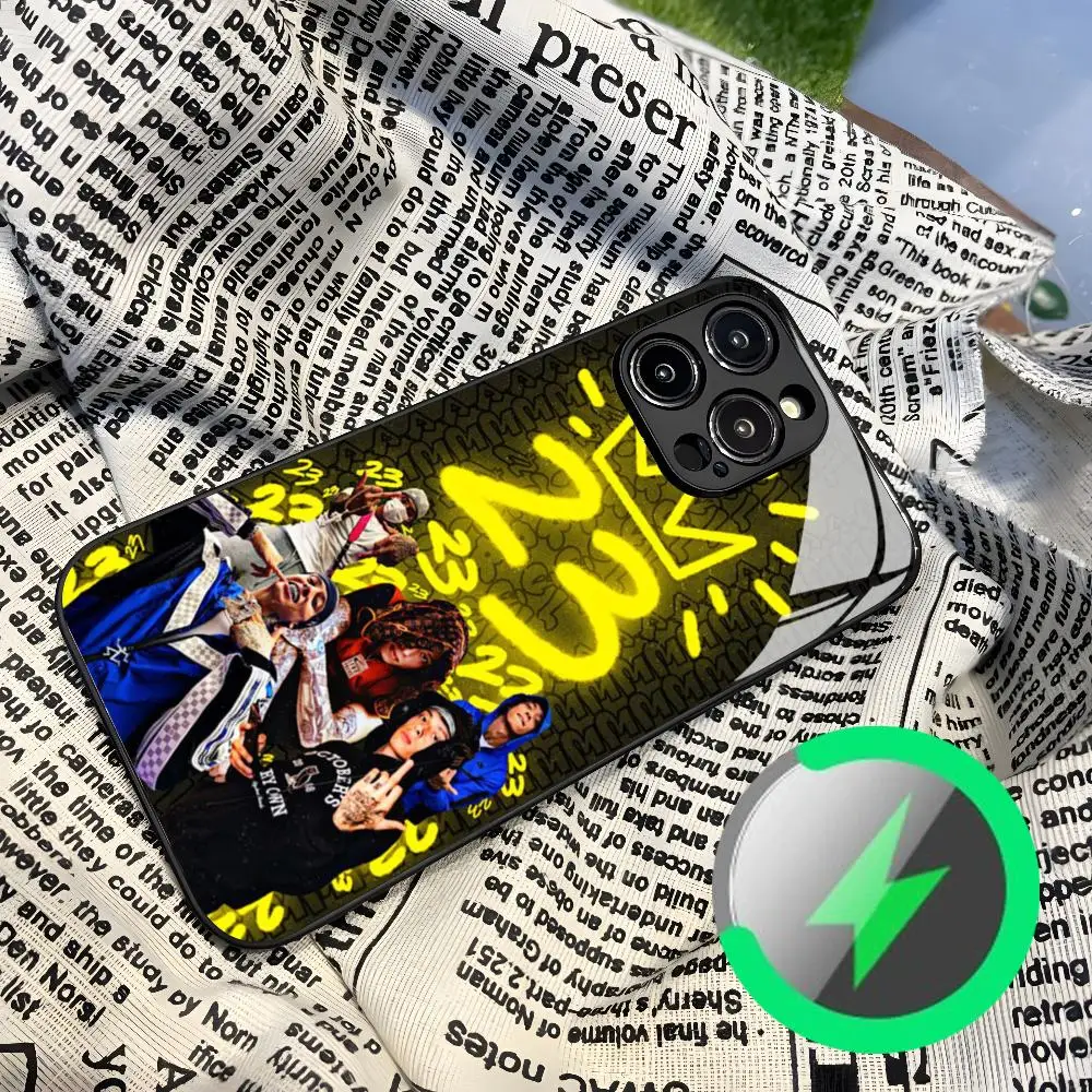 Central Cee Uk Rapper Phone Case for Iphone 17 air 16 15 14 12 11 13 Pro Max Mini Puls Magnetic attraction glass Cover