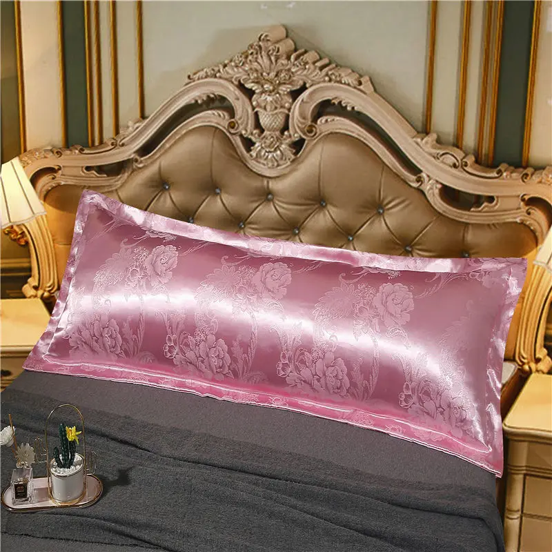 

Single Piece Twin Long Pillow Cover Long Pillow Decorative Pillowcase Jacquard Couple Long Pillow Cover Queen King Size Bed