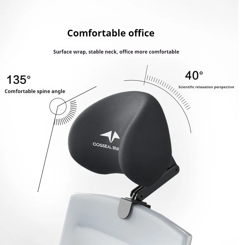 Chair Headrest Comfortable Office Protection Headrest Universal Elastic Sponge Head Pillow Ergonomic Adjustable Support Cushion