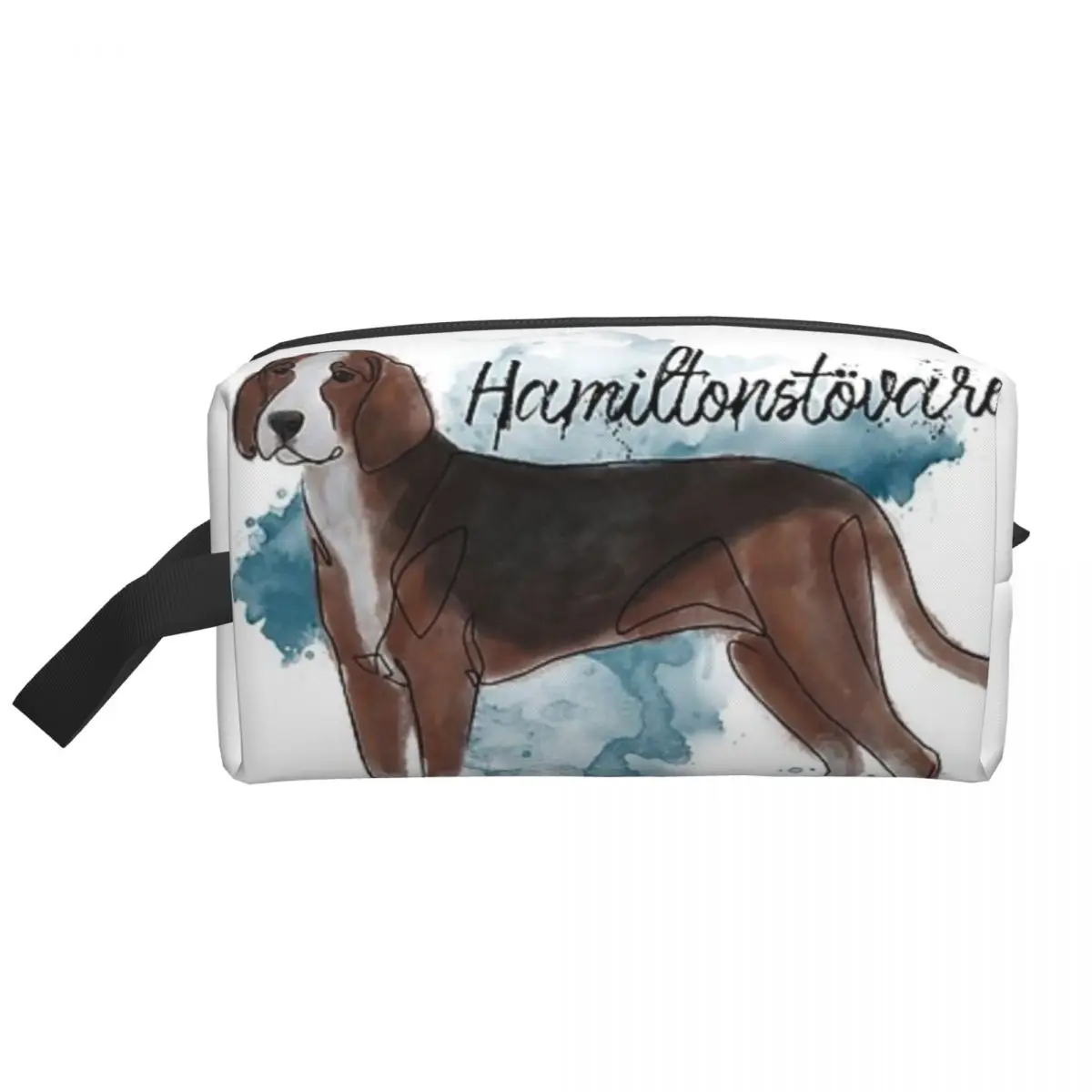 Hamiltonstﾶvare Watercolor Polyester Men Business Portable Storage Bag Women Travel Cosmetic Bag Hanging Wash Pouch