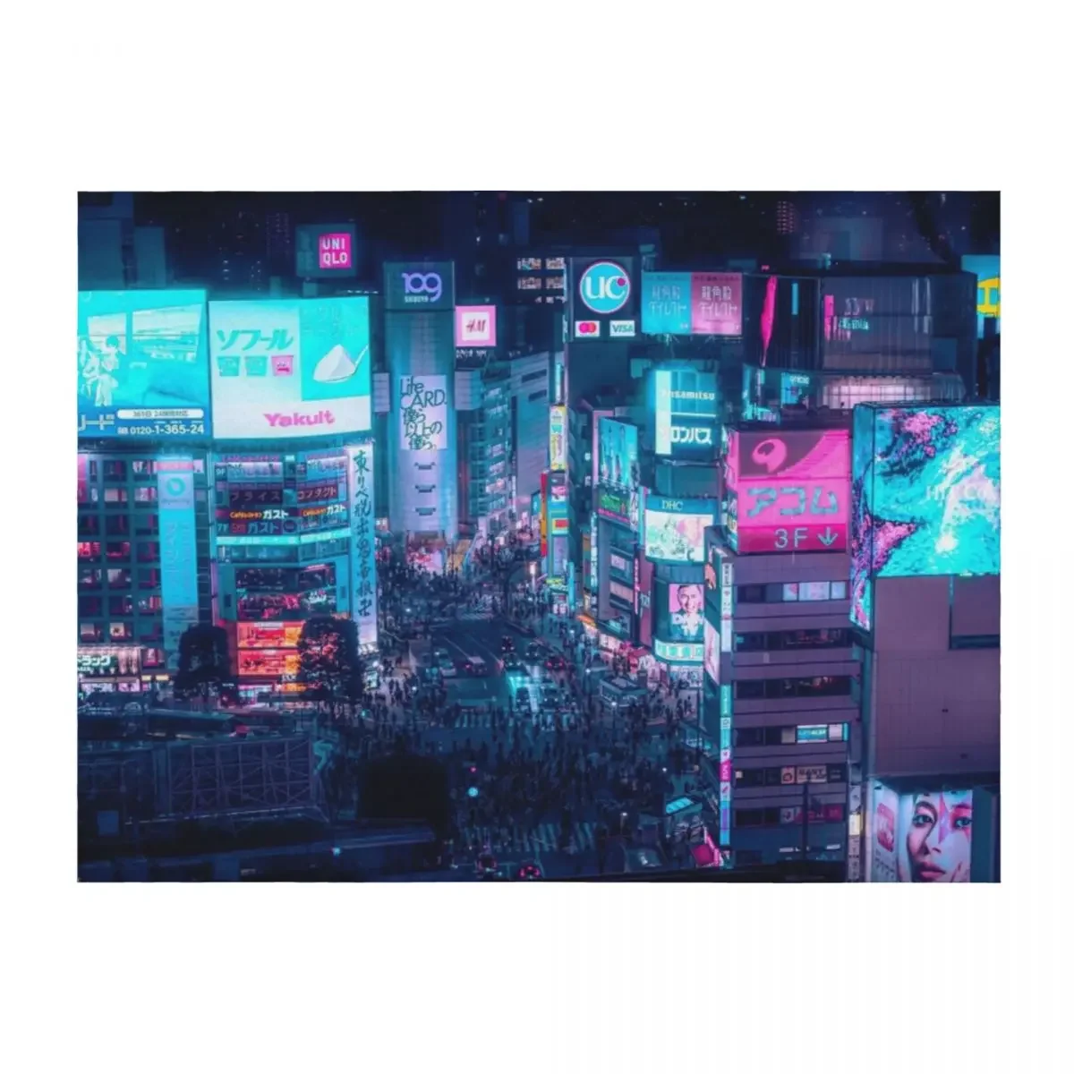 

Neo Tokyo - Shibuya Crossing Throw Blanket for babies Blankets For Sofas sofa bed decorative Blankets