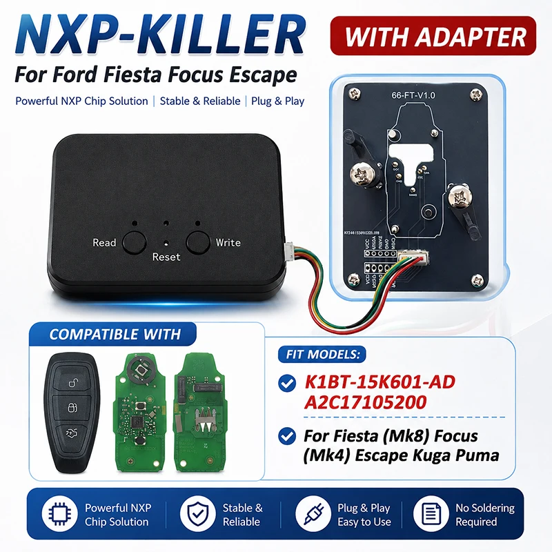 Оригинальная плата CN018161 FCC K1BT-15K601-AD 434 NCF795xF с чипом NXP KILLER, совместимая с пультами дистанционного управления для Ford Fiesta, Focus, Escape, Kuga, Puma