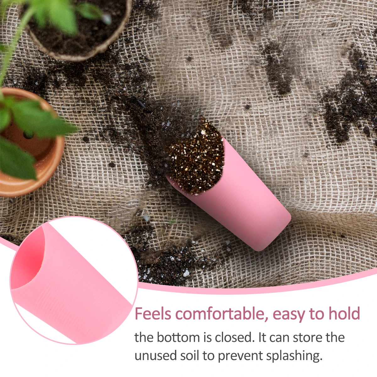 

6pcs Succulents Planting Tool Set Creative Gardening Tools For Novice Seedling Transplanting Bucket Shovel Brush Drill Hole Soil