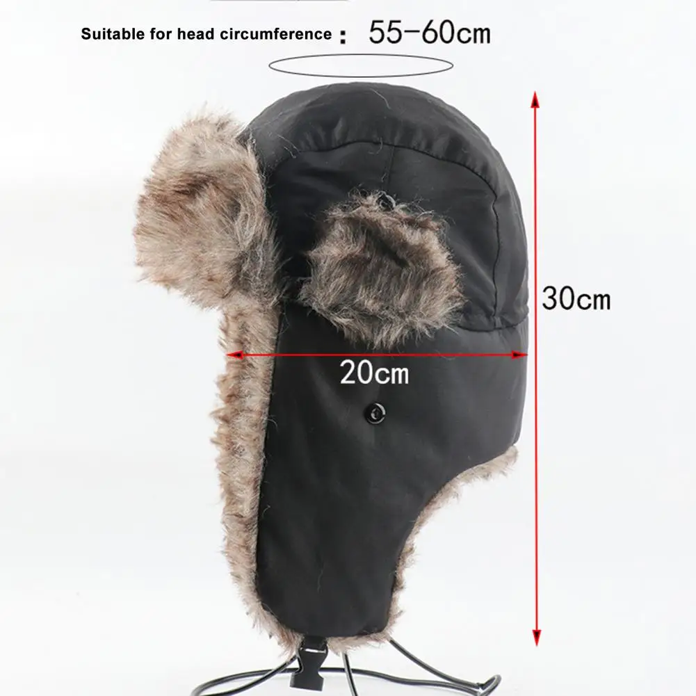 Gorro cálido de invierno para hombre y mujer, pasamontañas de lana térmica impermeable, gorro con capucha, calentador de cuello, bufandas de