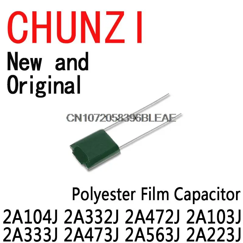 

180PCS=18Value*10PCS Polyester Film Capacitor Assorted Kit Contains 2A104J 2A332J 2A472J 2A103J 2A333J 2A473J 2A563J 2A223J