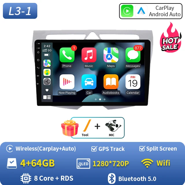 Android 16 Voor Kia Morning Picanto 2007 2008 2009 2010 Auto Radio Navigatie Multimedia Speler Stereo GPS WiFi + 4G Carplay + Auto BT