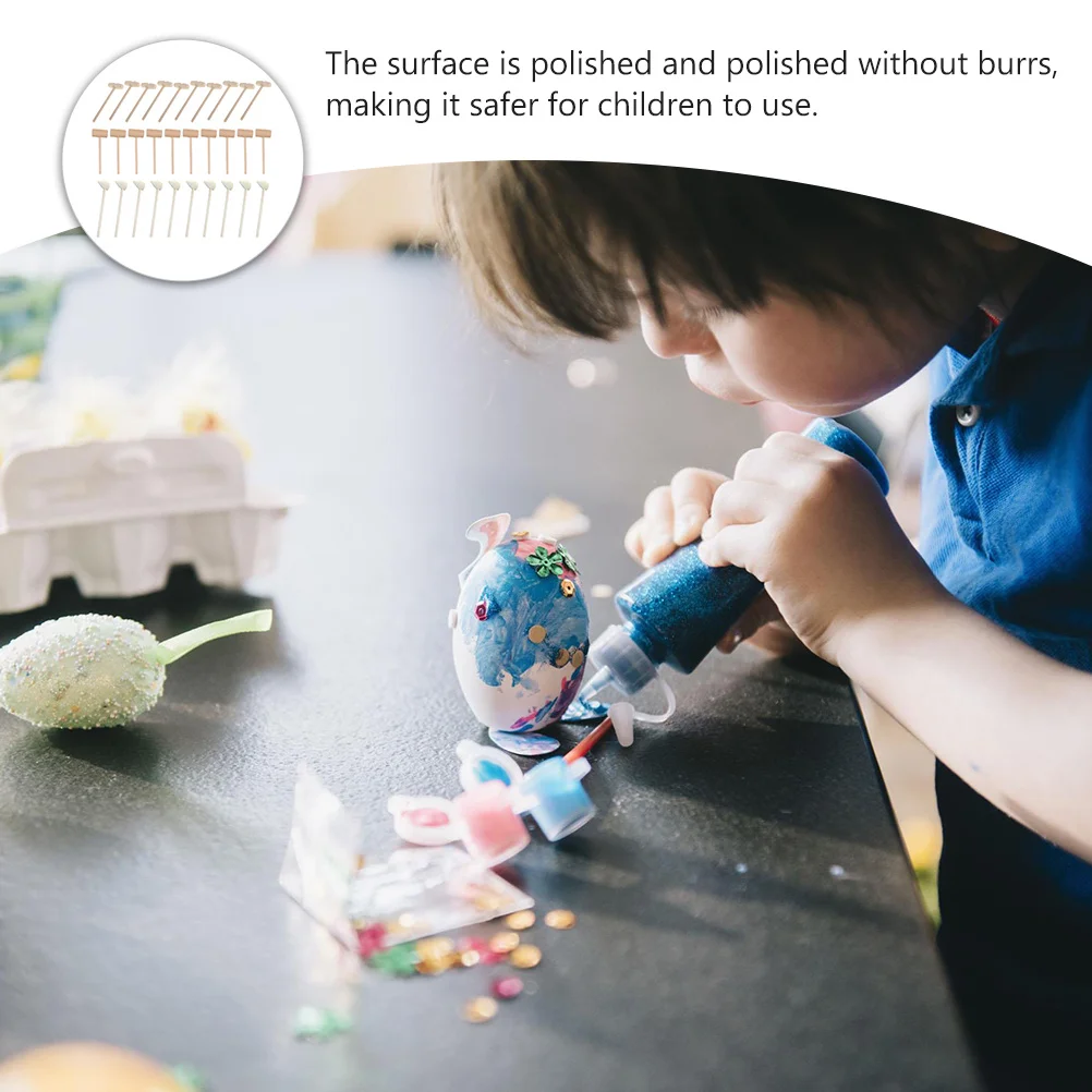 

30Pcs Natural Mini Wooden Mallets Polished Safe Child Handcraft Hammer Lightweight Cake Mallets Kids Creative Wood Gavel