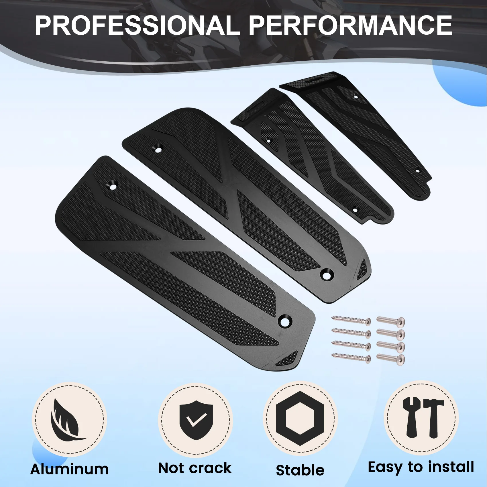 

AS57-Motorcycle Modified Part Foot Mats Footrest Footboard Footpads Pedal Compatible For KYMCO Racing X 150 RKS150