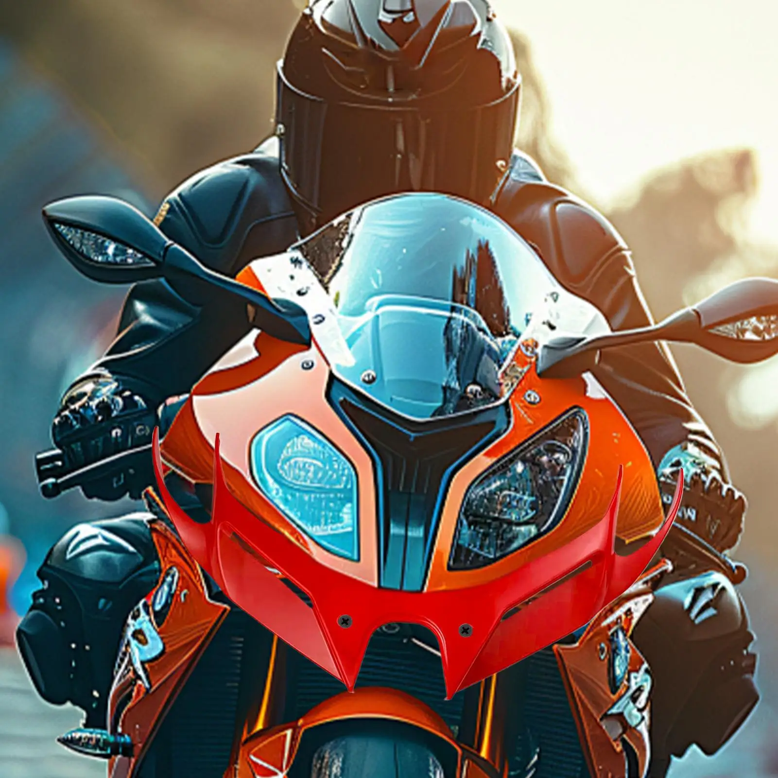 Motorcycle front fairing winglet Front Spoiler Wing Small flank Fairing Fixed Lower lip Wing Shark fin air intake winglet