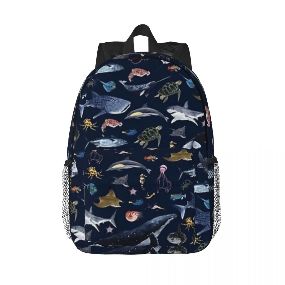 Zeedieren Patroon (Marine) Mode Kids Rugzak Vrouwen Tieners Schooltassen Reizen Laptop Rugzak