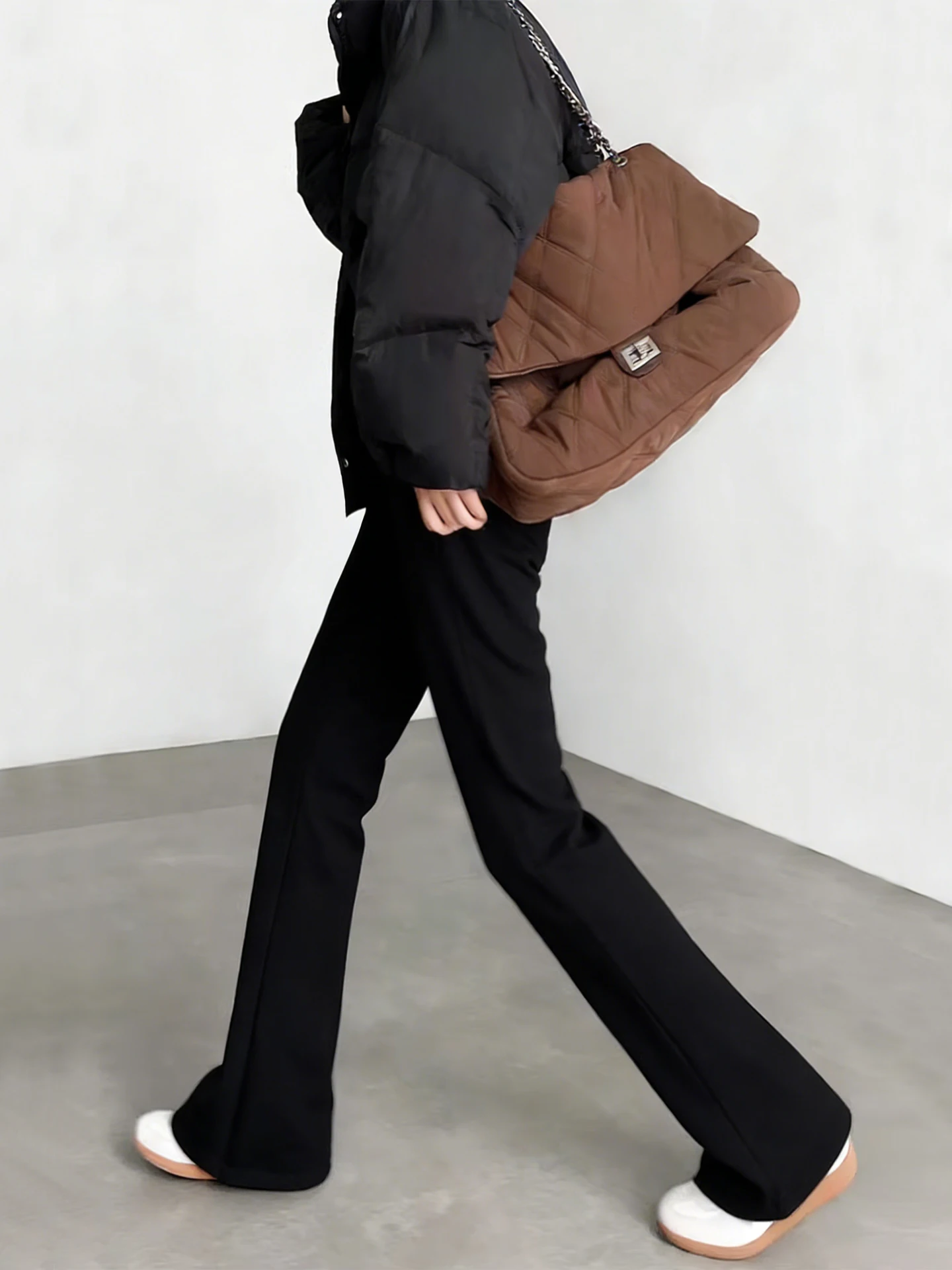 

Мужские зимние спортивные брюки-джоггеры из флиса с начесом, расклешенные, в американском стиле, удлиненные, прямые, повседневные