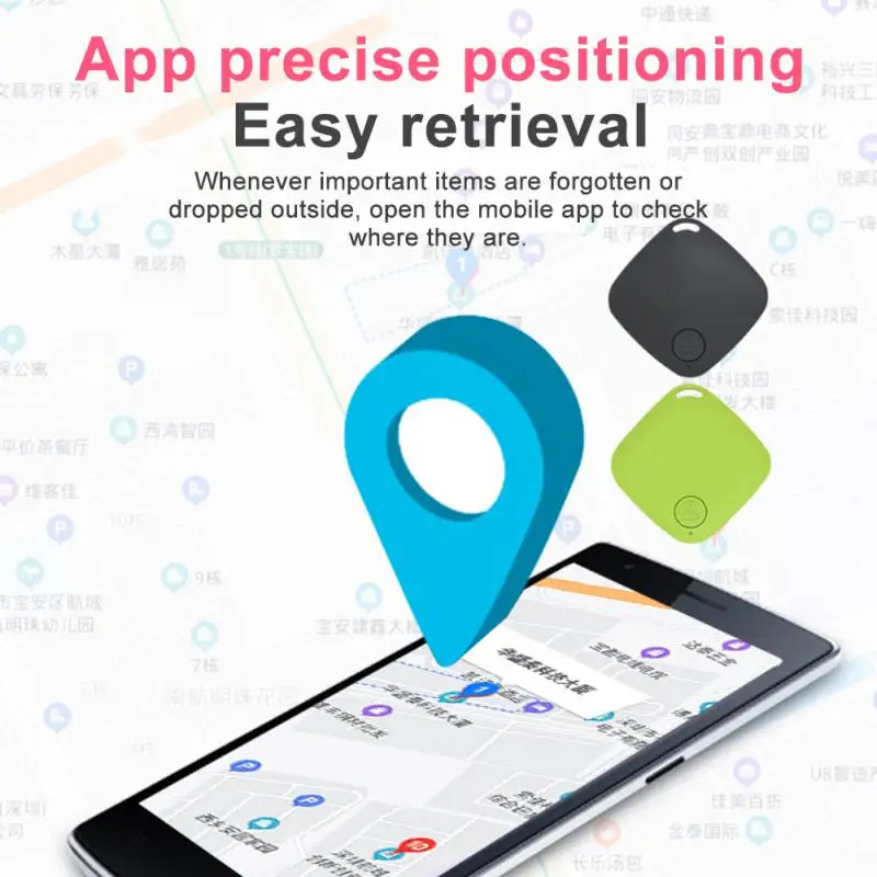 Tuya/Isearching APP Smart Anti-lost Alarm Bluetooth Mini Tag Wireless Tracker Location Record Key Wallet Luggage Bag Pet Finder