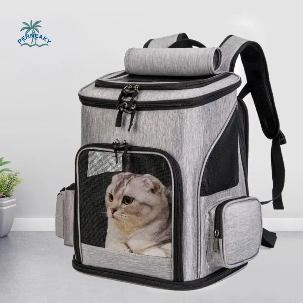 

Creative Expandable Pet Backpack Large Capacity Breathable Cat Carrier Adjustable Strap Portable Pet Travel Bag dog