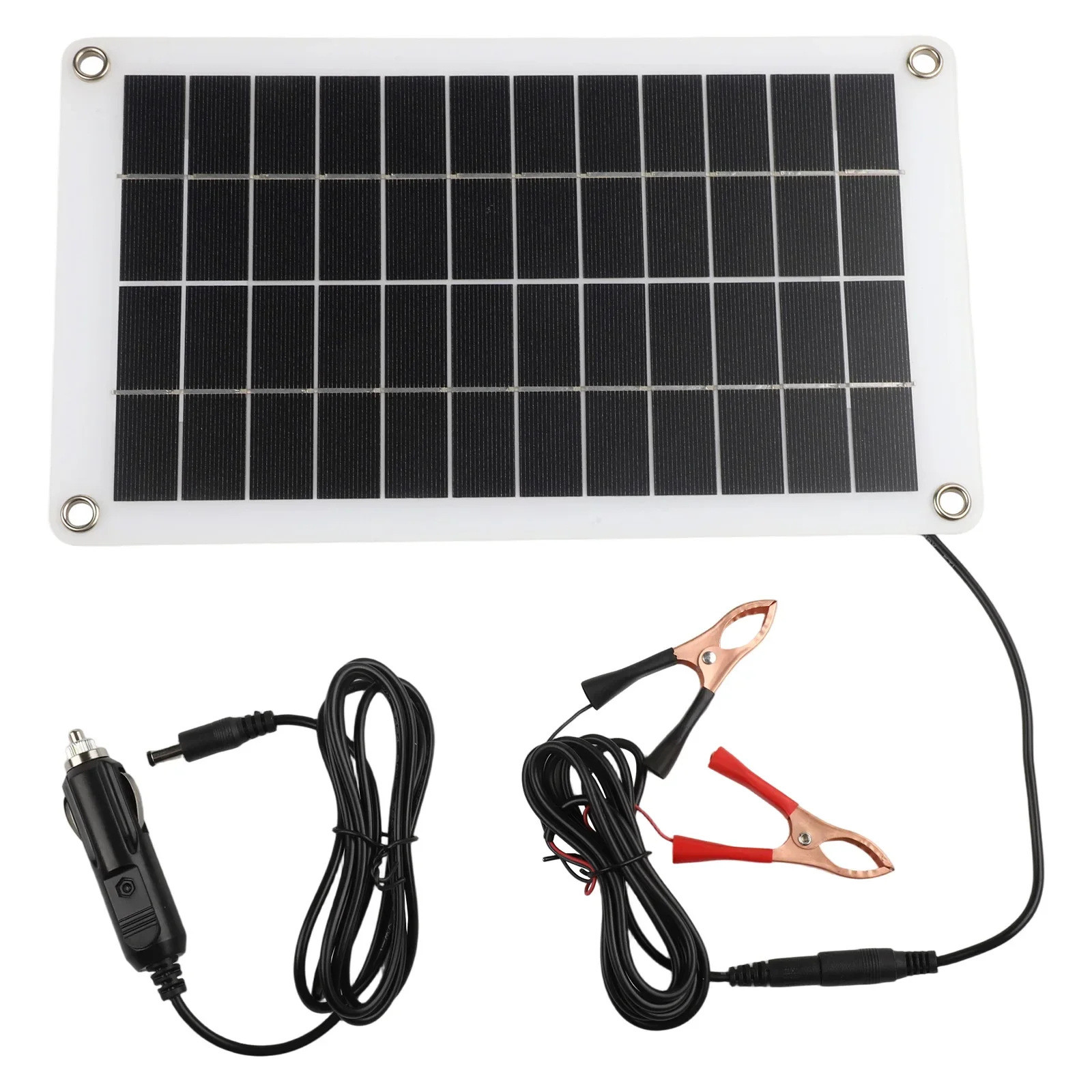 

30W 12V Solar Trickle Charger Panel for RVs Campers and Boats Waterproof and Efficient Solar Battery Maintainer