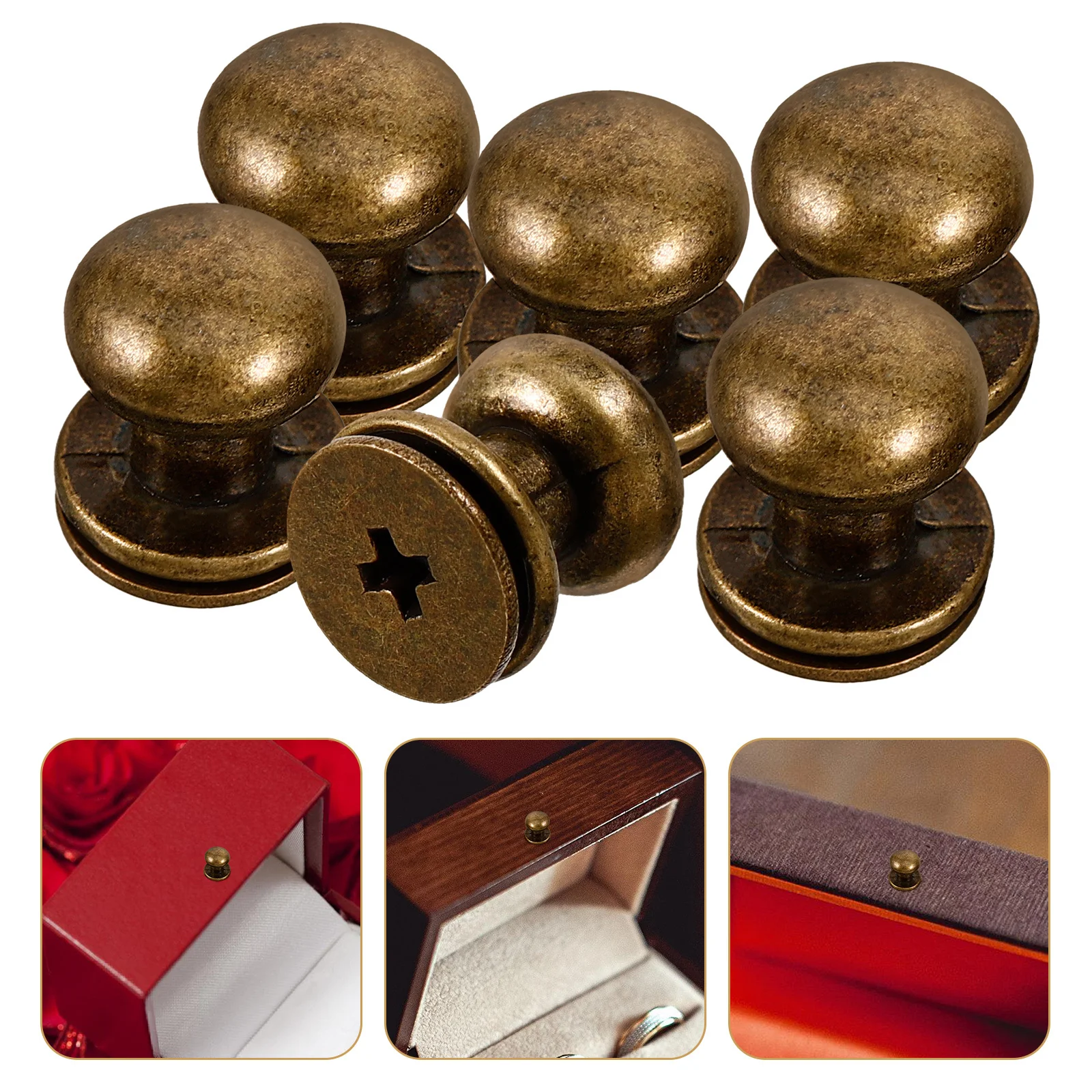 

50Pcs Drawer Pull Knob Mini Jewelry Box Handles Stylish Small Metal Pulls for Home Furniture Decoration Hardware