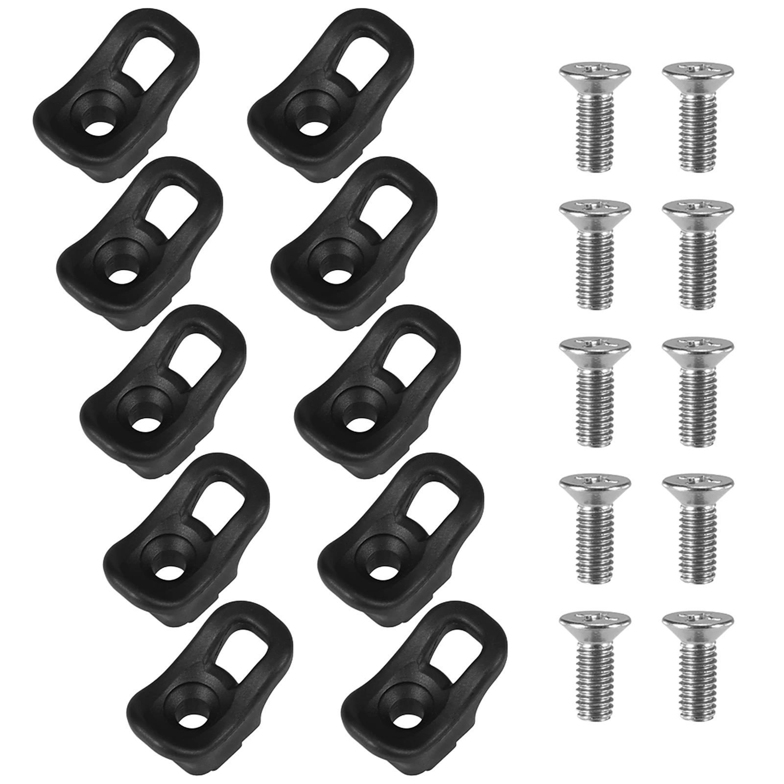 10 Pack Kayak Eyelet Tie Down Loop Deck Fitting Bungee Cord Kit Rigging Outfitting Pad Eye