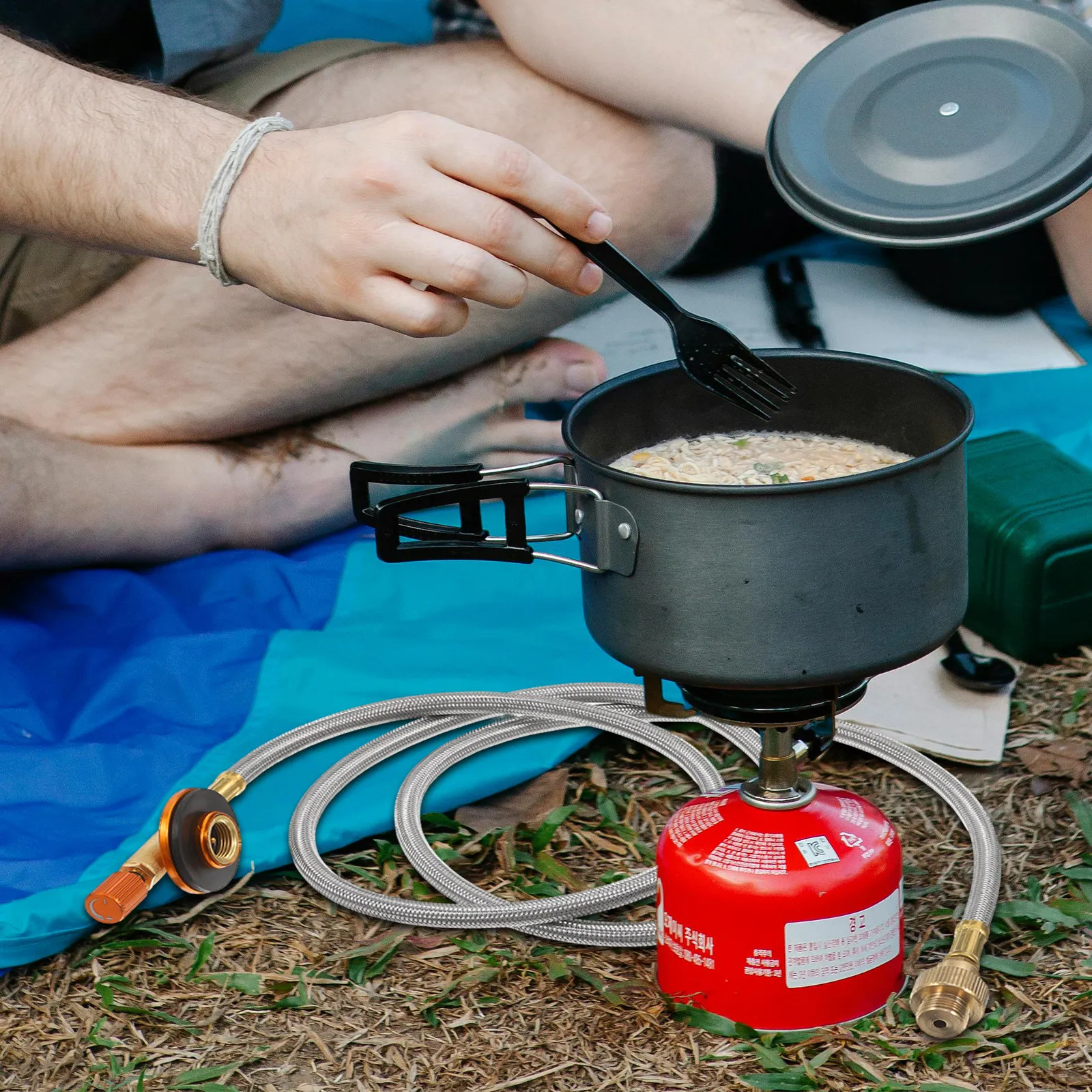 Propane Refill Adapter Hose Extension Kit Outdoor Camping Gas Tank Refill Hose Universal Propane Regulator for Gas Grill