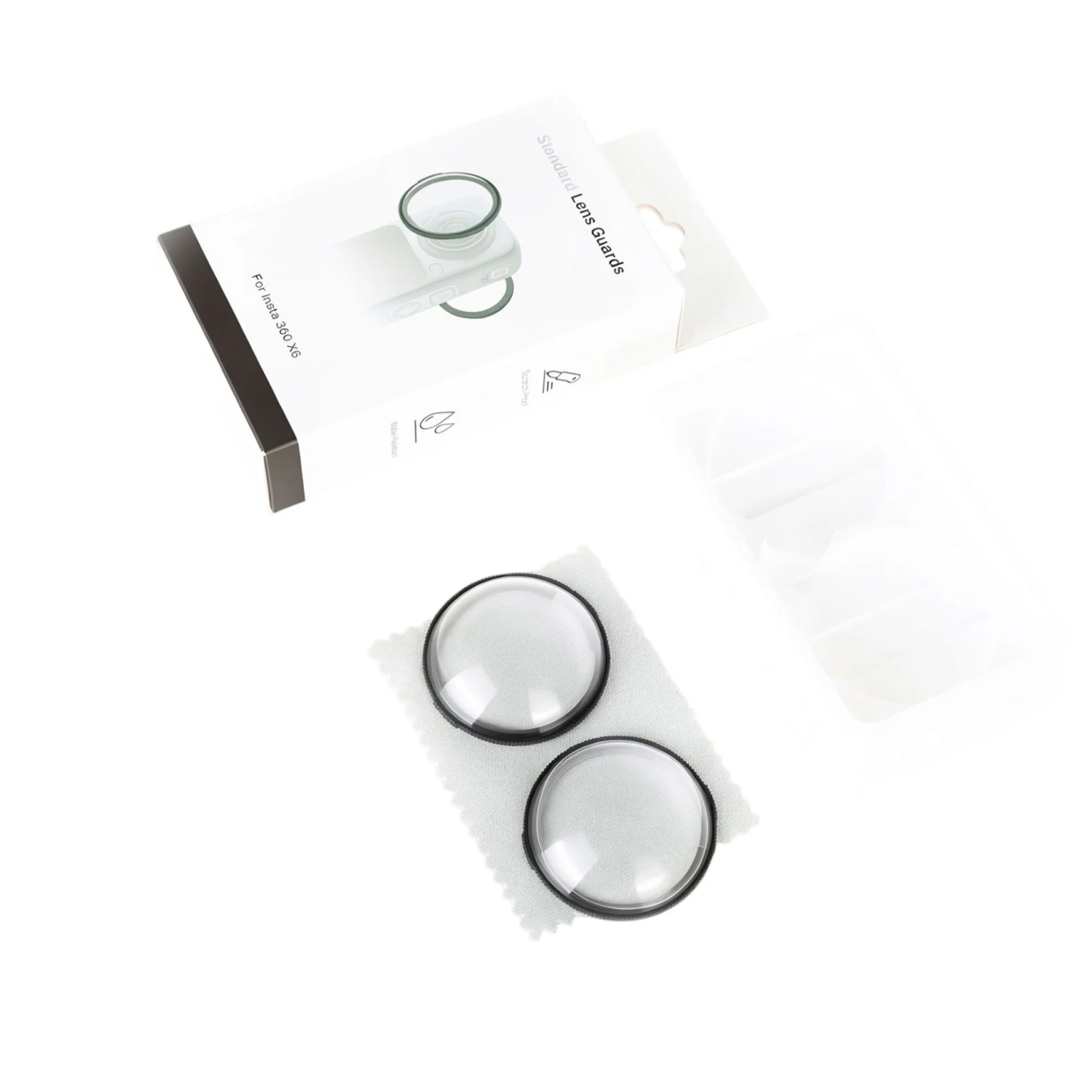 Lens Protective Mirror for Insta360 X6 Camera, Dustproof Anti-collision Anti-scratch Lens Protector