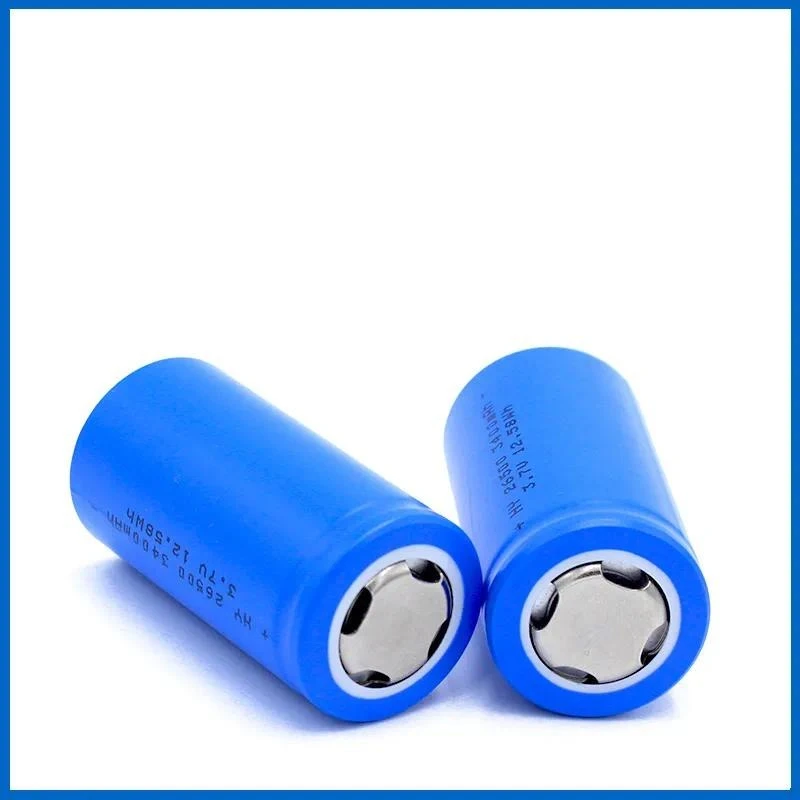 100PCS 26500 Rechargeable Lithium Battery 3.7V 3400mAh Cylindrical Li-ion Cell for Flashlights High Drain Devices Power Tools