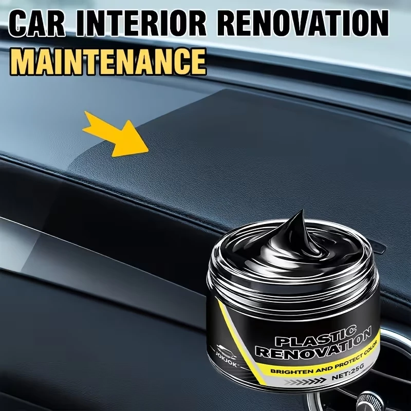 Automotive Door, Dashboard, and Steering Wheel Repair Kit for Black Plastic Exterior Trim, as Well as Tire and Wheel Decoration