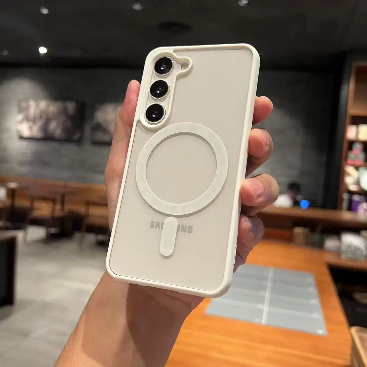 Luxury Magnetic for Magsafe Case for Samsung Galaxy A15 A35 A55 A16 A36 A56 A17 A37 A57 A18 Wireless Charging Clear Acrylic Case