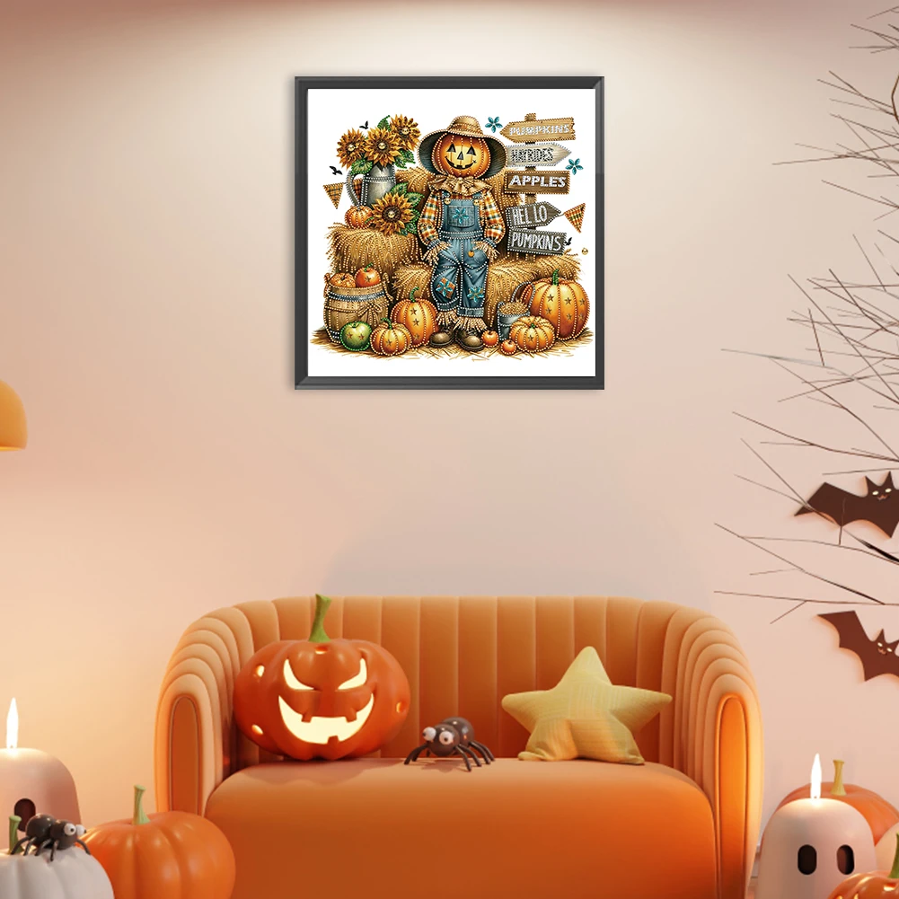 

5D DIY Partial Special Shaped Drill Diamond Painting Flower Cross Scarecrow Art