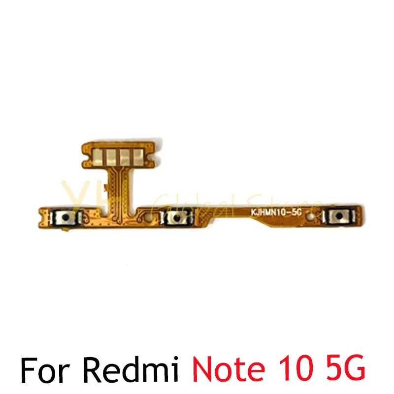 

For Xiaomi Redmi Note 10S 10 Pro Power On Off Switch Volume Side Button Flex Cable Repair Parts