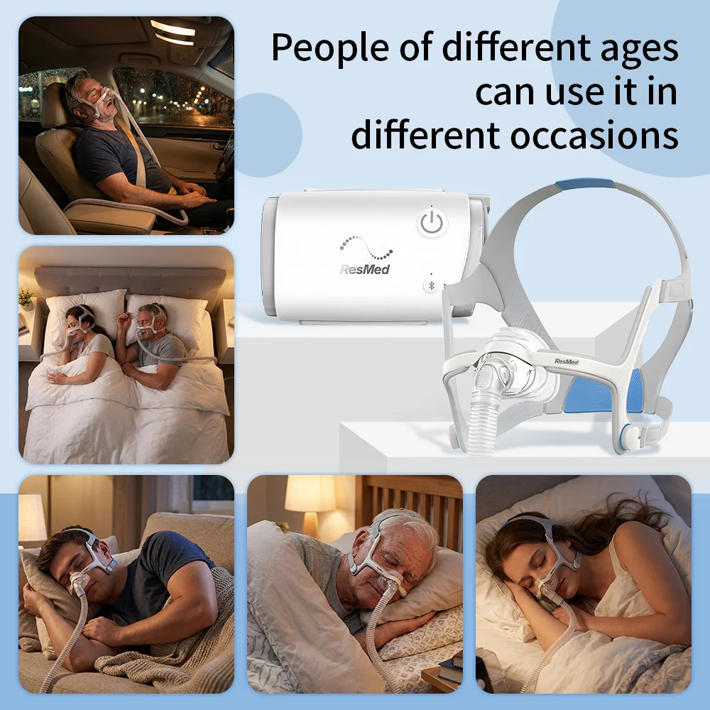 Resmed Portable AirMini CPAP Full Set Auto AirMini Home Bluetooth Medical Non-invasive Snoring Sleep Ventilator - Image 2