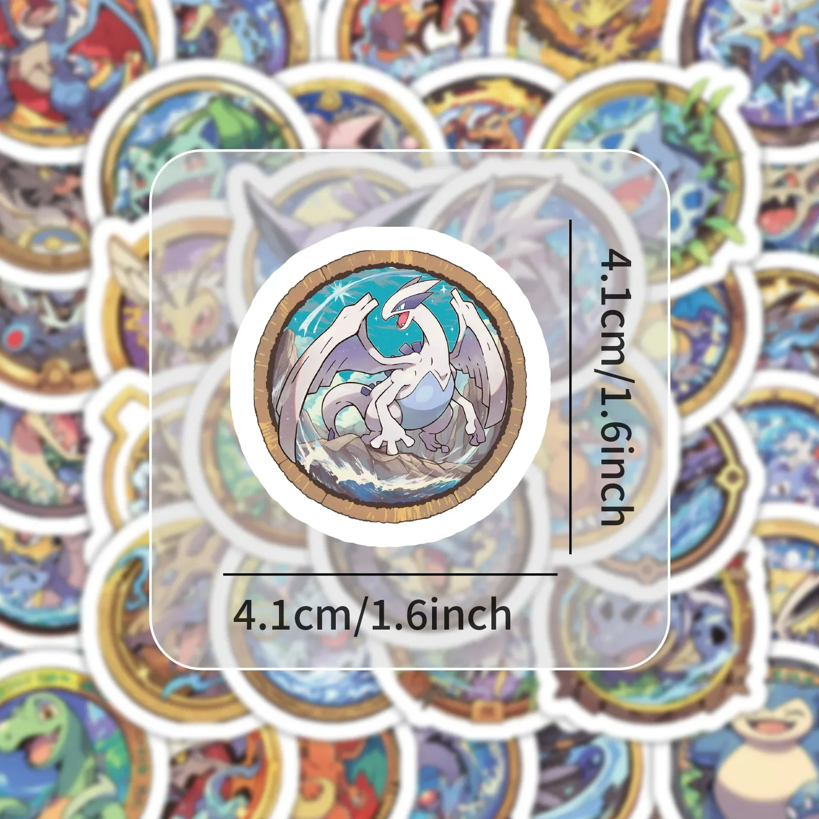 

New 60 Pok é mon Badge Stickers, Magic Baby Waterproof Decoration, Children's Toys, Children's Gifts