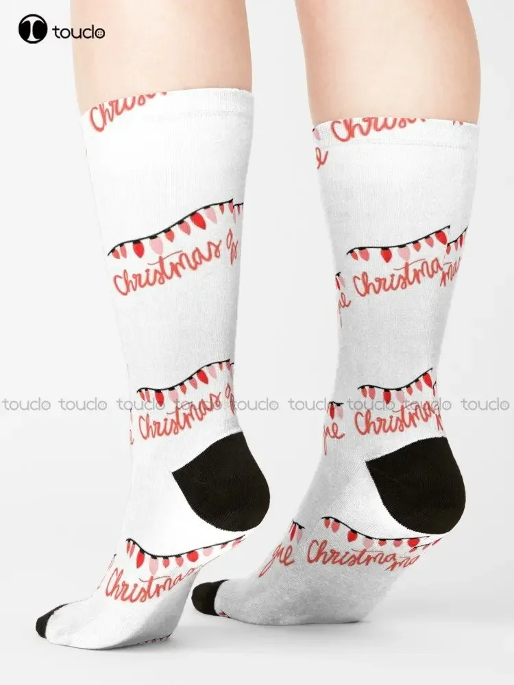 Christmas Gal Socks Girls Soccer Socks High Quality Cute Elegant Lovely Kawaii Cartoon Sweet Cotton Sock Custom Gift New Popular