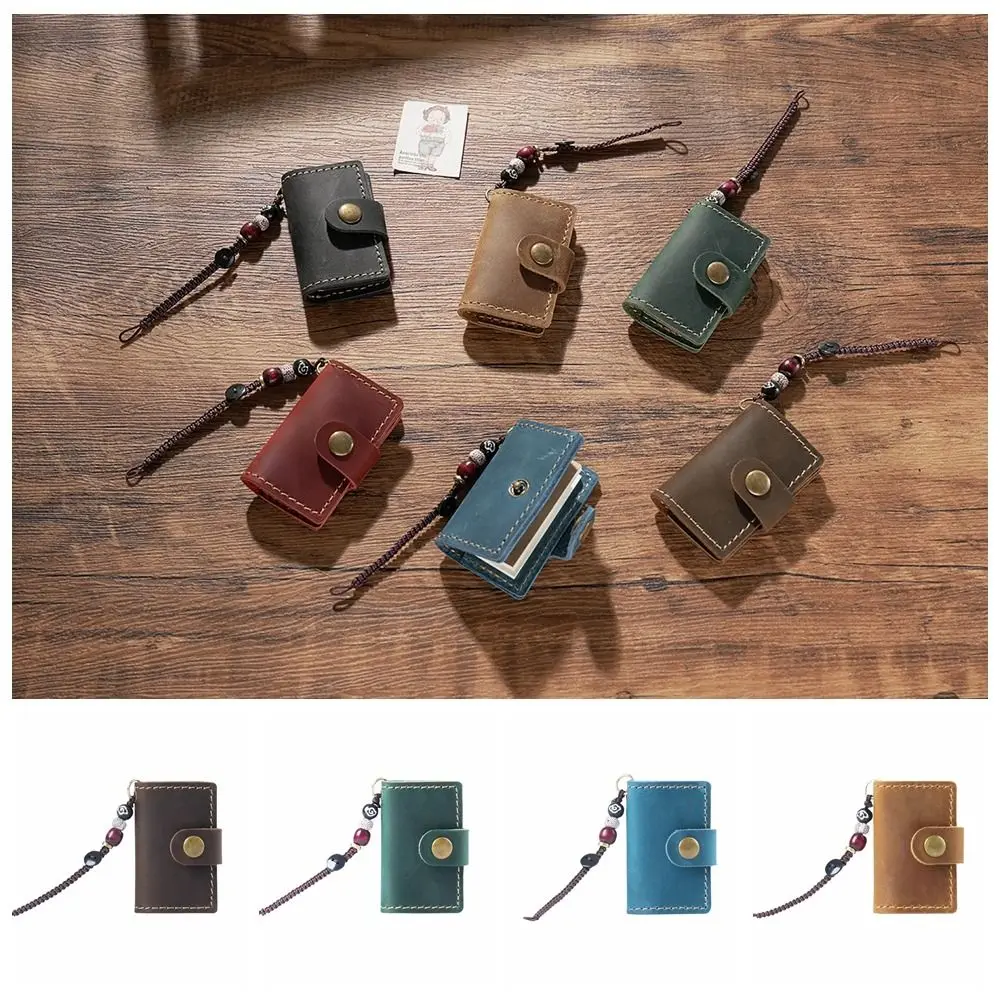 

Cute Retro Tiny Leather Notebook Cowhide Cover Pendant Mini Pocket Notepad Decorative Travel Sketchbook Planner Diary