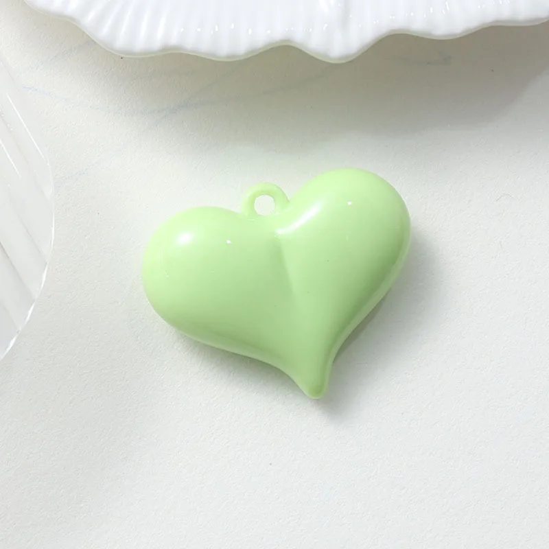 5pcs Handmade DIY Bead Findings & Components, Heart Shape