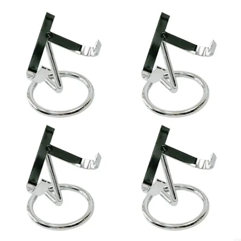 

4pcs Display Stands for Agate Plates Fossils Presentations Metal Easels Rusts Resistant Gemstones Holders 87HA