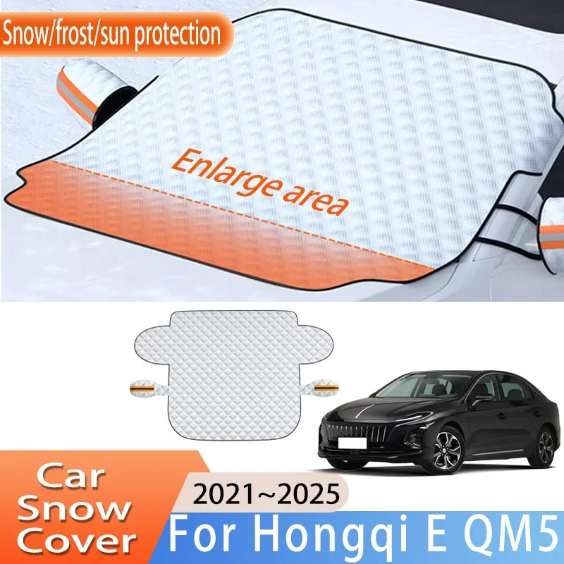 Car Accessories For Hongqi E QM5 2021~2025 2022 2023 Front Windscreen Snow Cover Ice Frost Sun Protector Waterproof Auto Parts