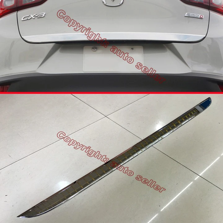 

ABS Chrome Rear Trunk Lid below Cover Trim For Mazda CX-3 2015 2016 2017 Car Accessories Stickers