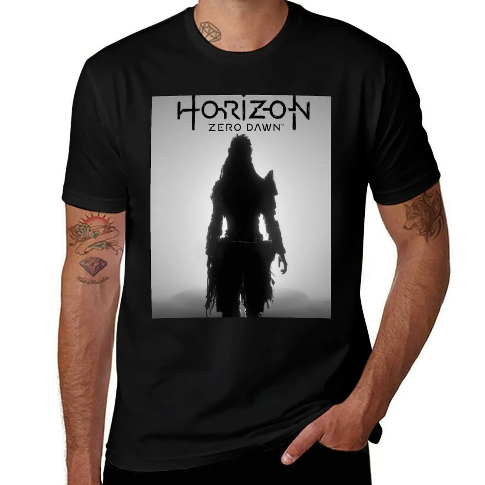 

Classic Girl Aloy Art Horizon Zero Dawn Game T-Shirt man t shirt designer men t shirt cotton 100% T-shirt